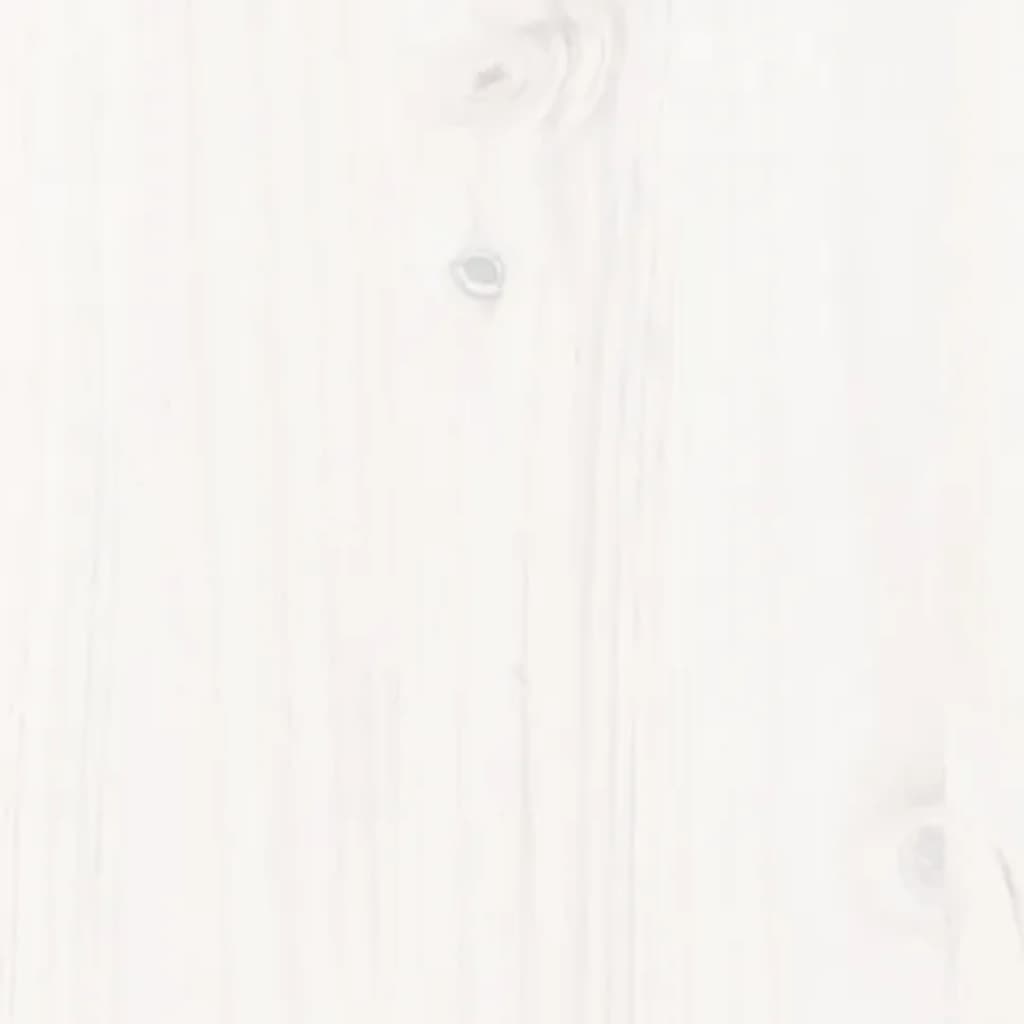 vidaXL Lit de jour Blanc 90x190 cm Bois de pin massif