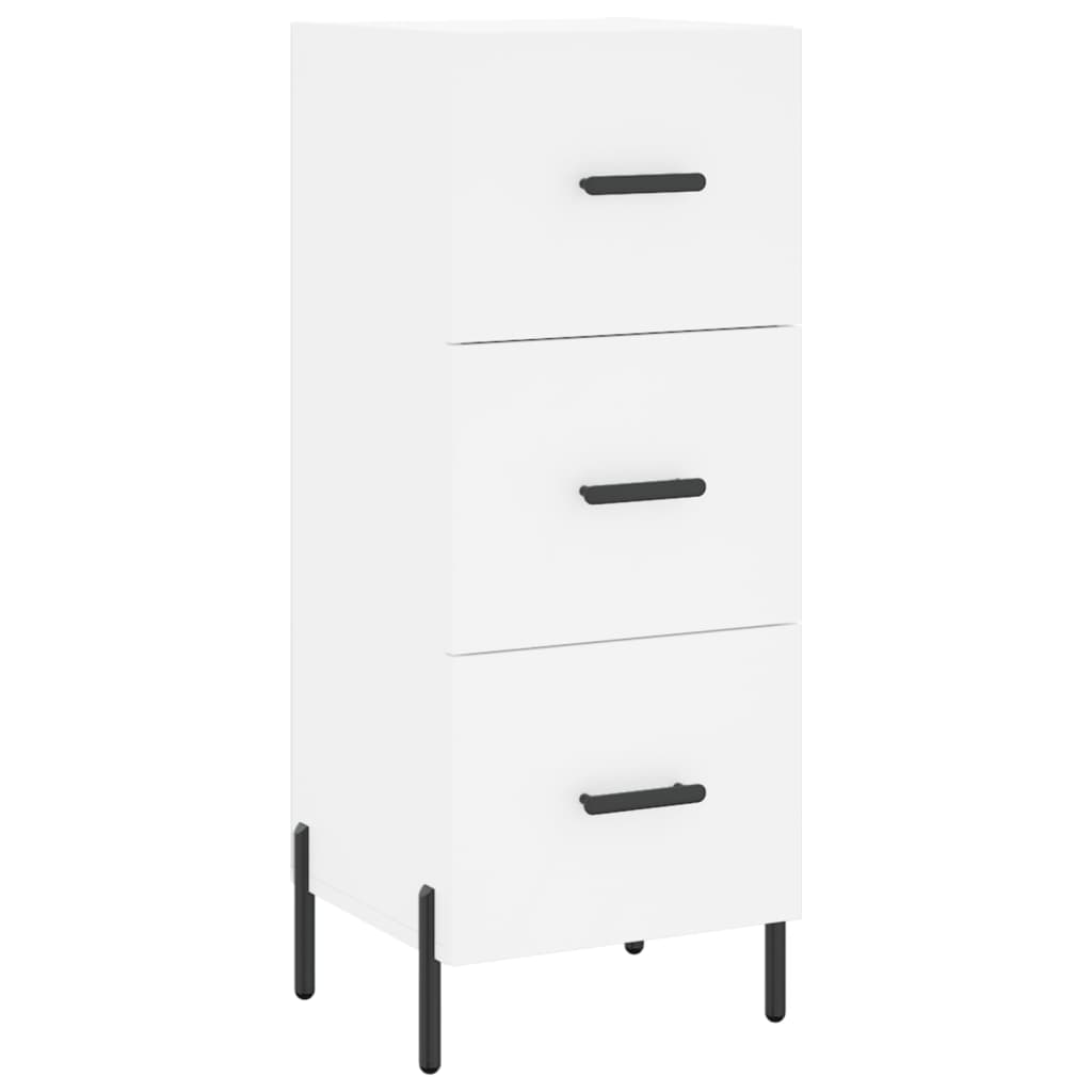 vidaXL Buffet haut Blanc 34,5x34x180 cm Bois d'ingénierie