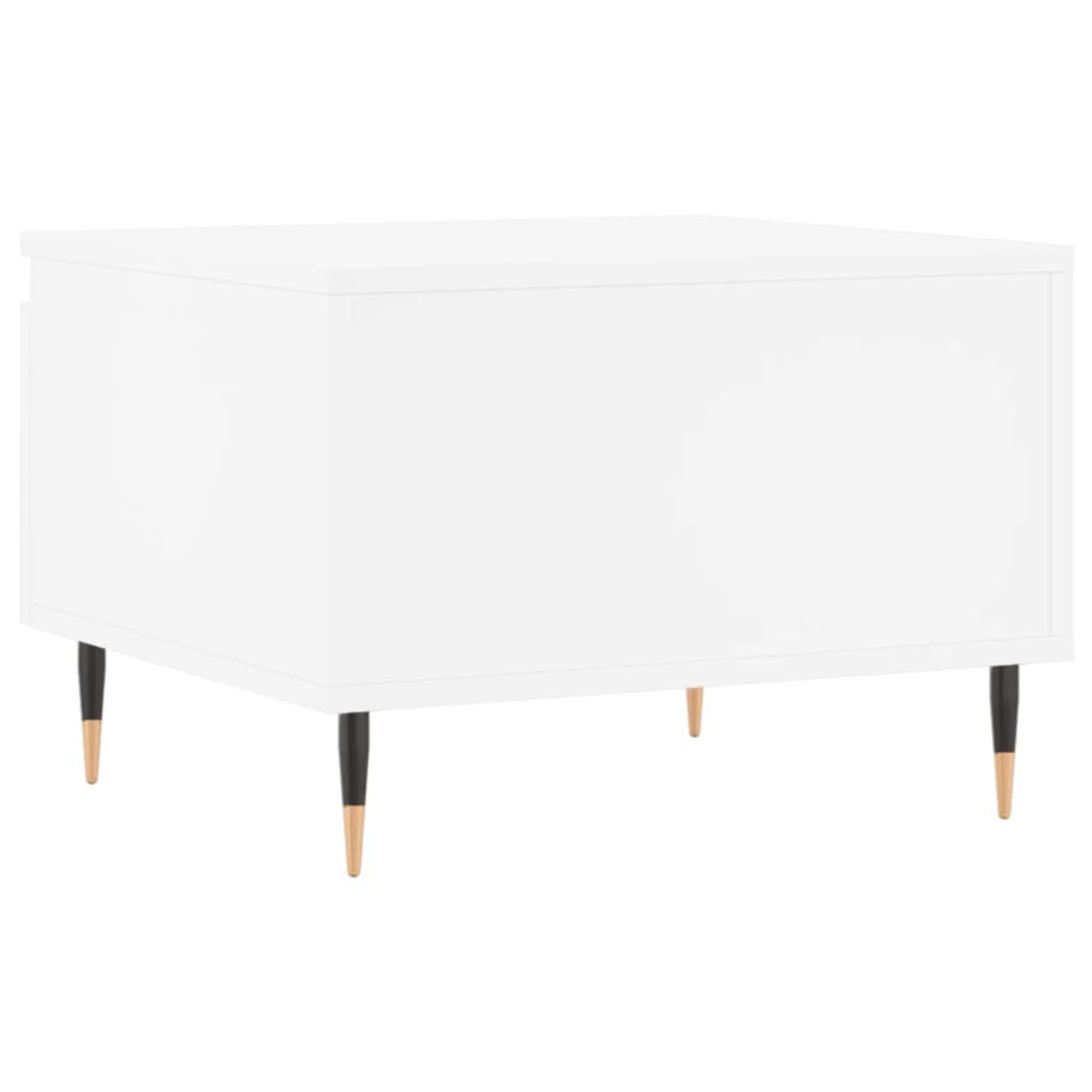 vidaXL Tables basses 2 pcs blanc 50x46x35 cm bois d'ingénierie