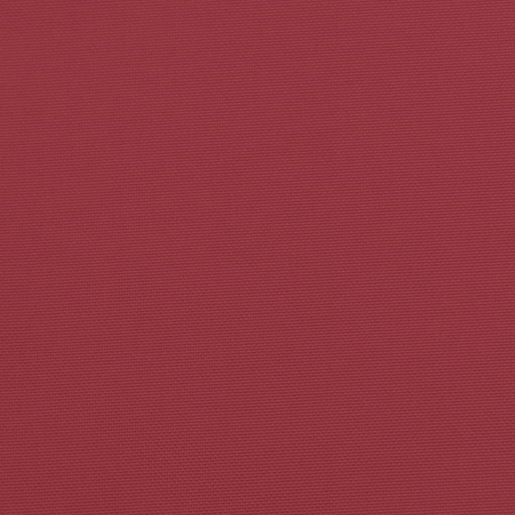 vidaXL Coussins de palette 2 pcs rouge tissu