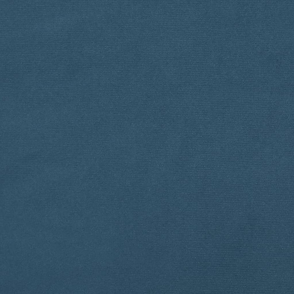 vidaXL Sommier à lattes de lit Bleu foncé 180x200 cm Velours