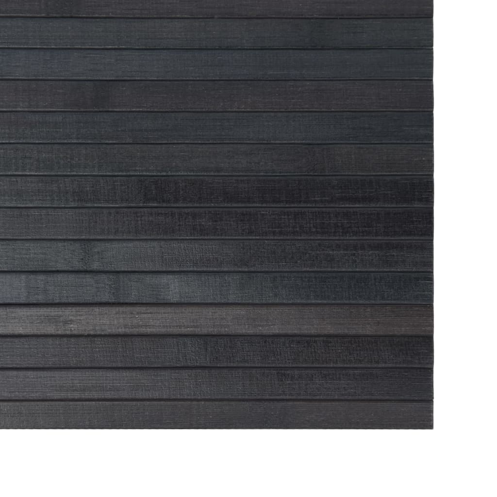 vidaXL Tapis rectangulaire gris 100x300 cm bambou
