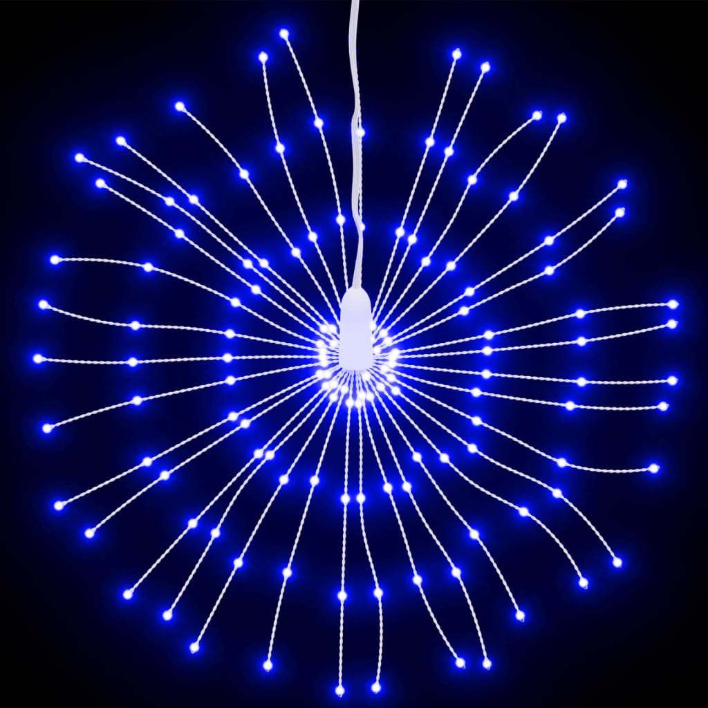 vidaXL Étoile rayonnante de Noël 140 LED 4 pcs bleu 17 cm