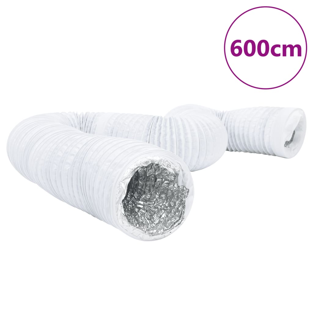 vidaXL Conduit de ventilation aluminium et PVC 6 m Ø15 cm