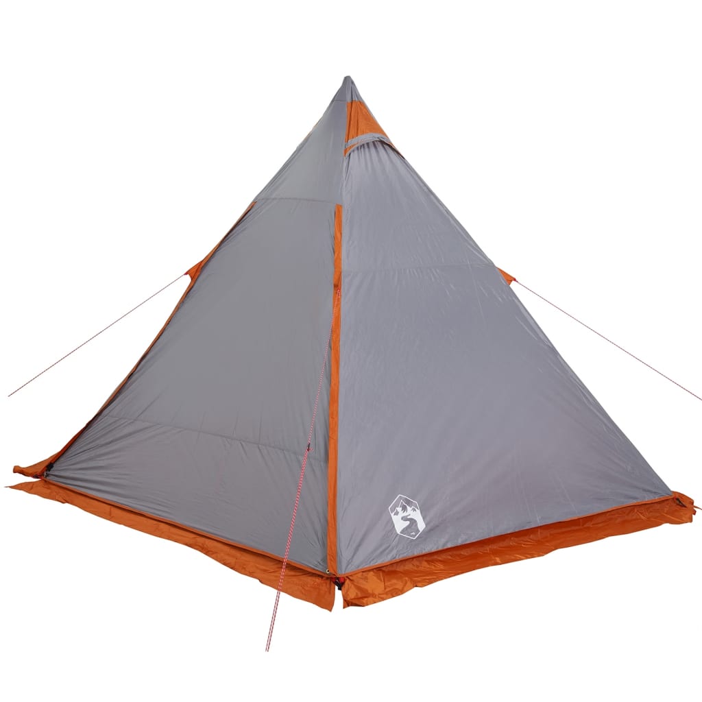 vidaXL Tente familiale tipi 6 personnes gris imperméable