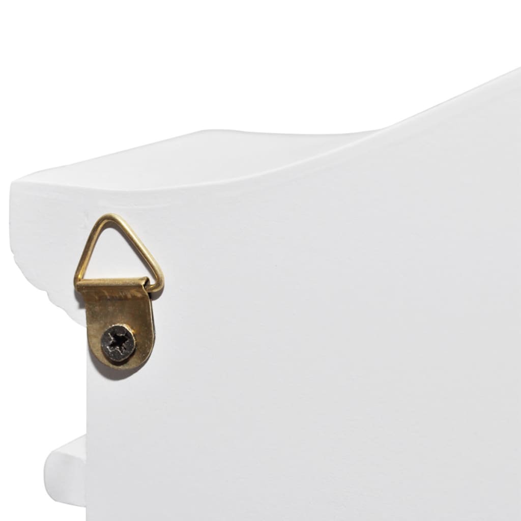 vidaXL Armoire à clés avec cadre photo Blanc