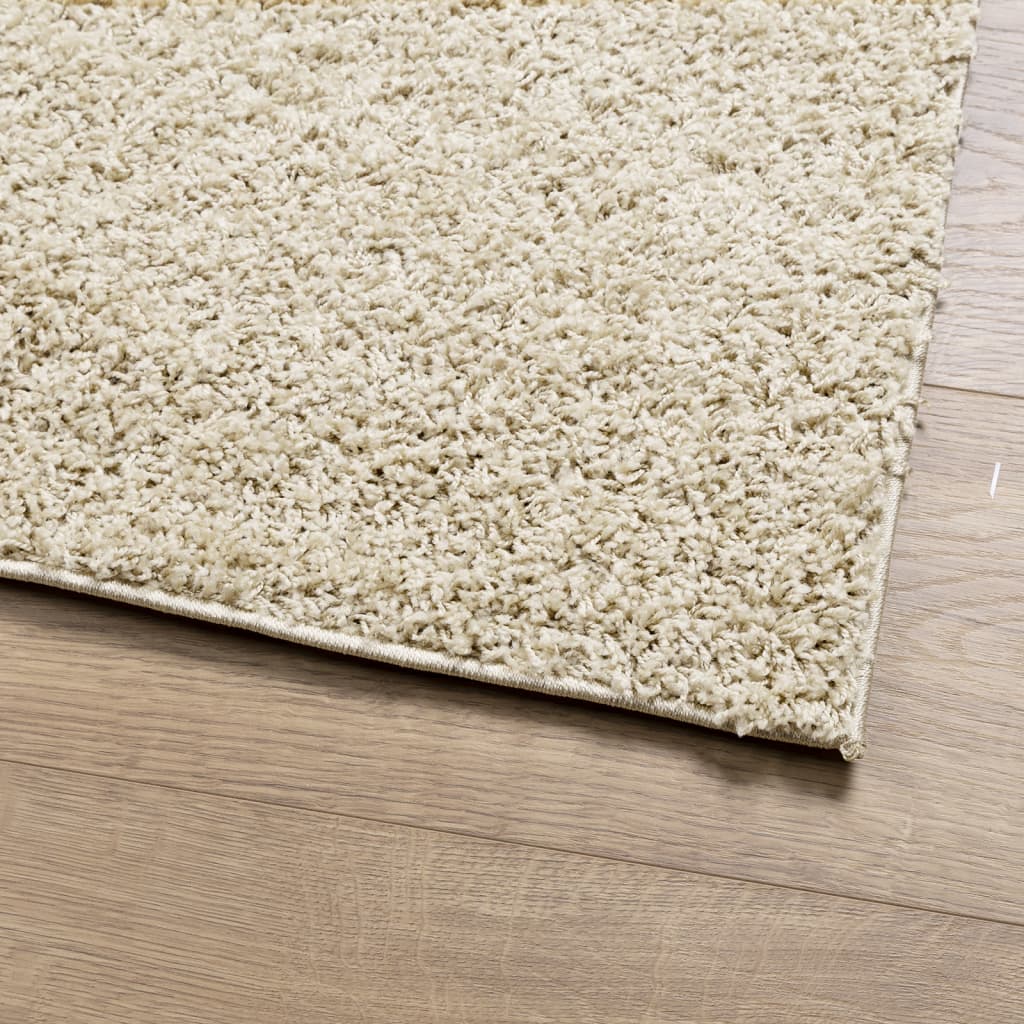 vidaXL Tapis shaggy PAMPLONA poils longs moderne doré 240x240 cm