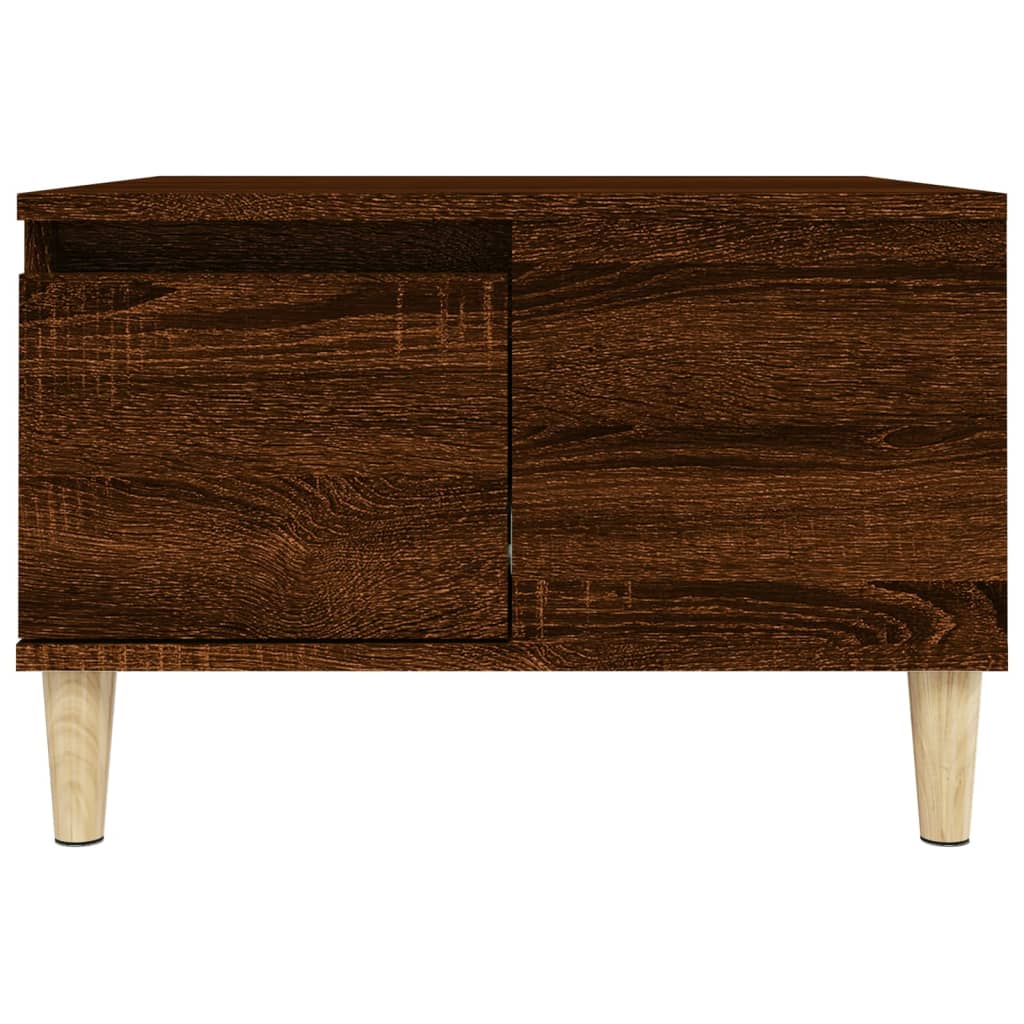 vidaXL Table basse chêne marron 55x55x36,5 cm bois d'ingénierie