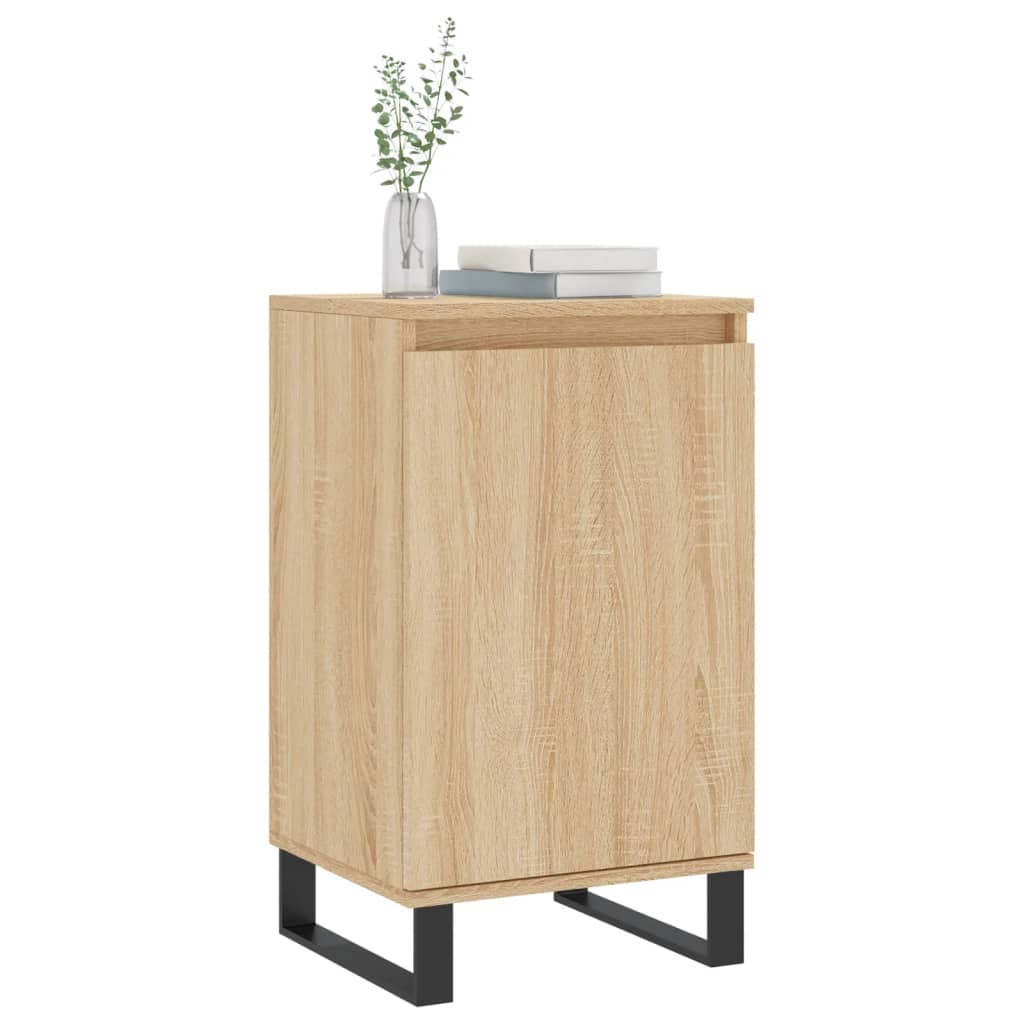 vidaXL Buffets 2 pcs chêne sonoma 40x35x70 cm bois d'ingénierie