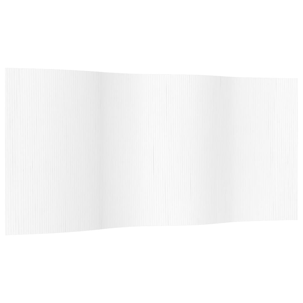 vidaXL Cloison de séparation blanc 165x400 cm bambou