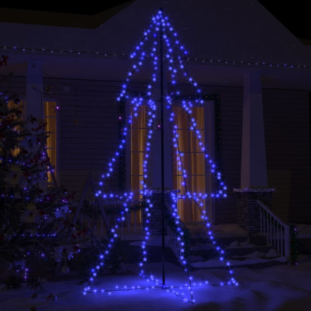 vidaXL Arbre de Noël cône 300 LED d'intérieur/d'extérieur 120x220 cm