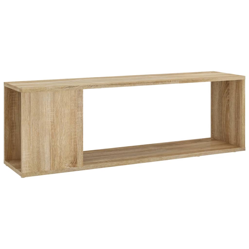 vidaXL Meuble TV Chêne sonoma 100x24x32 cm Bois d'ingénierie