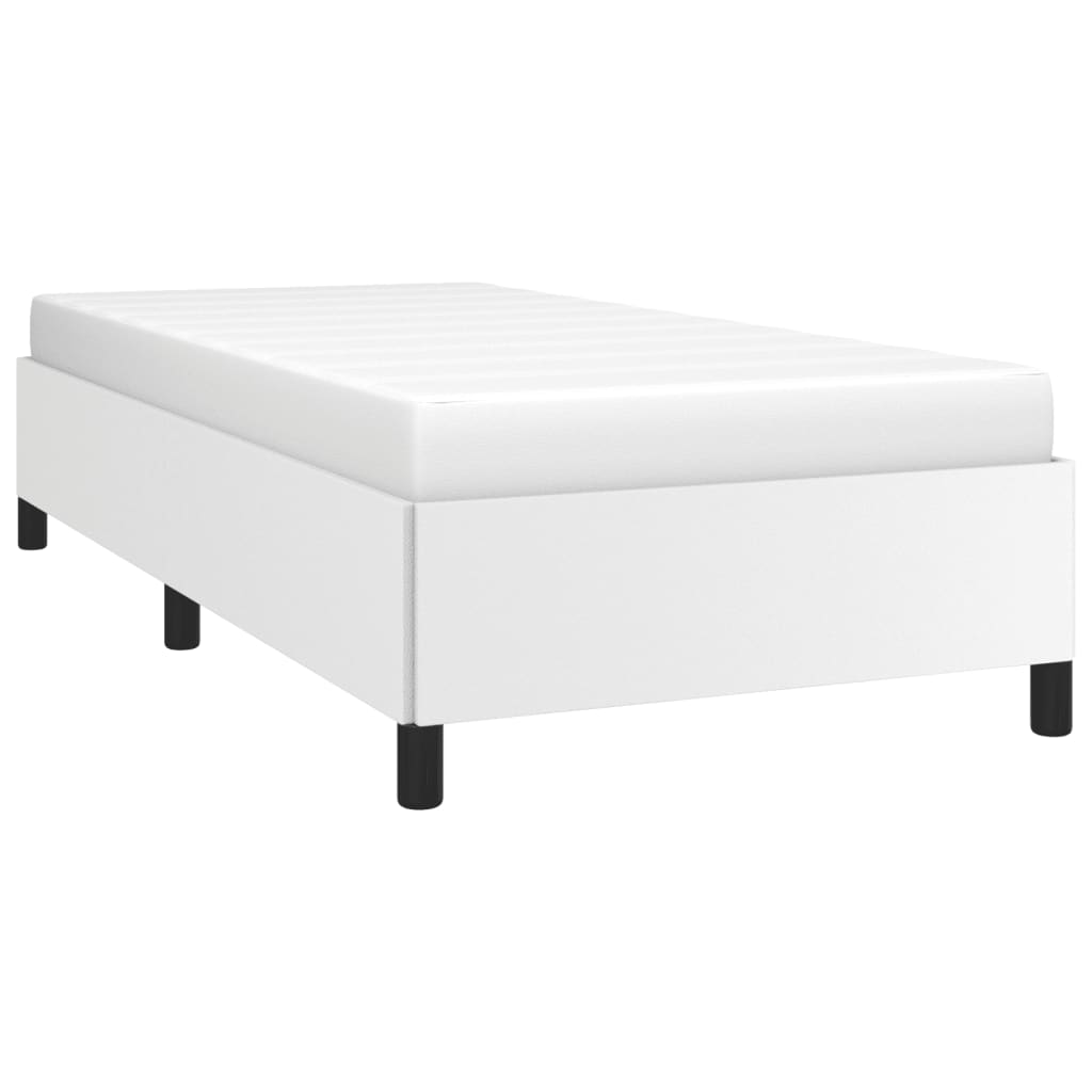 vidaXL Cadre de lit sans matelas blanc 90x190 cm similicuir