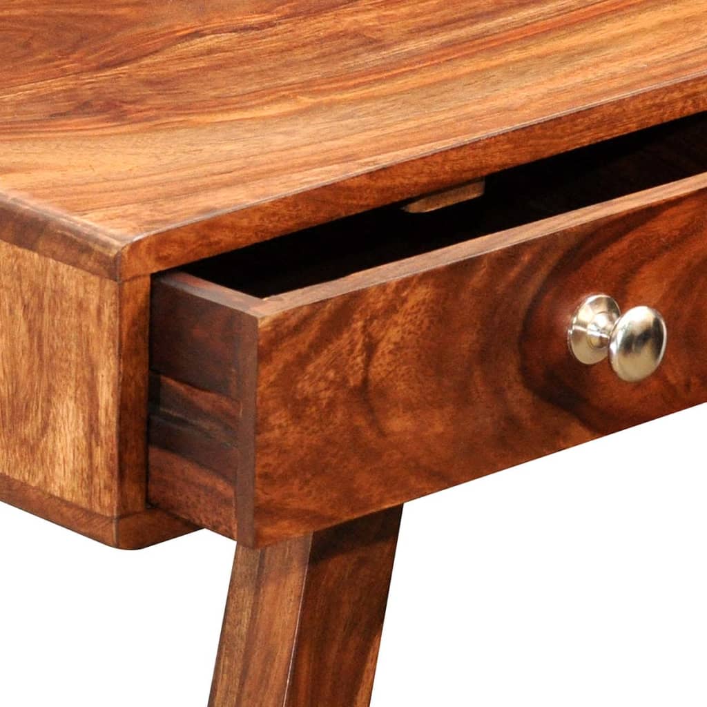 vidaXL Table console avec 3 tiroirs 76 cm Bois massif
