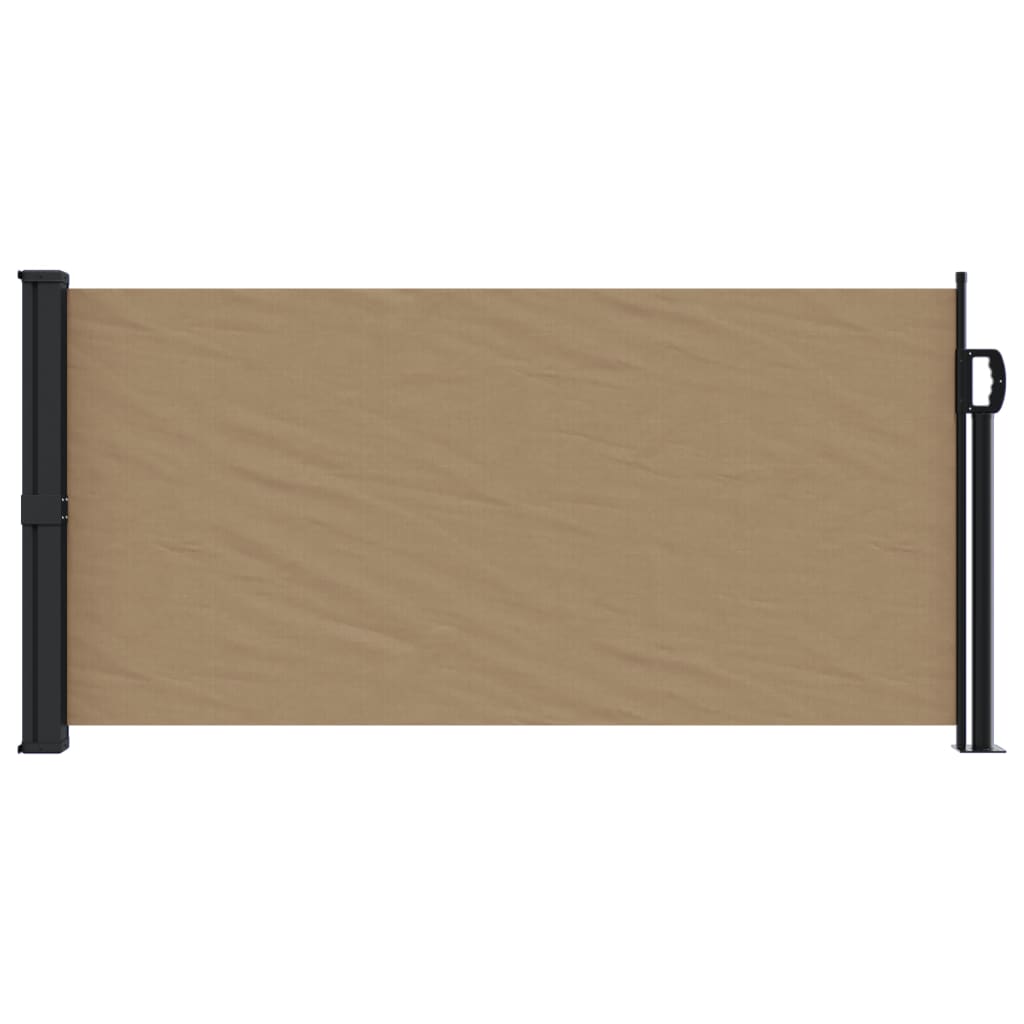 vidaXL Auvent latéral rétractable taupe 100x300 cm