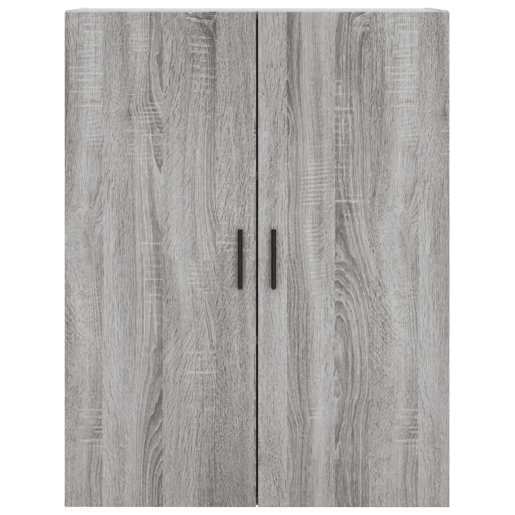 vidaXL Buffet haut Sonoma gris 69,5x34x180 cm Bois d'ingénierie