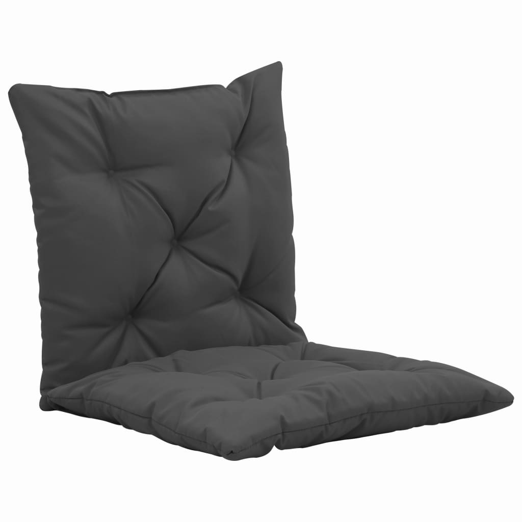 vidaXL Coussins de chaise pivotante 2 pcs Anthracite 50 cm Tissu
