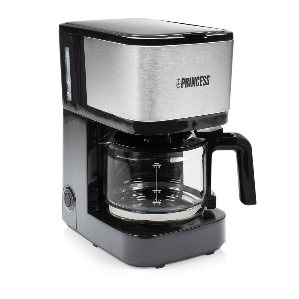 Princess Machine à café à filtre Compact 8 600 W 0,75L Noir et argenté