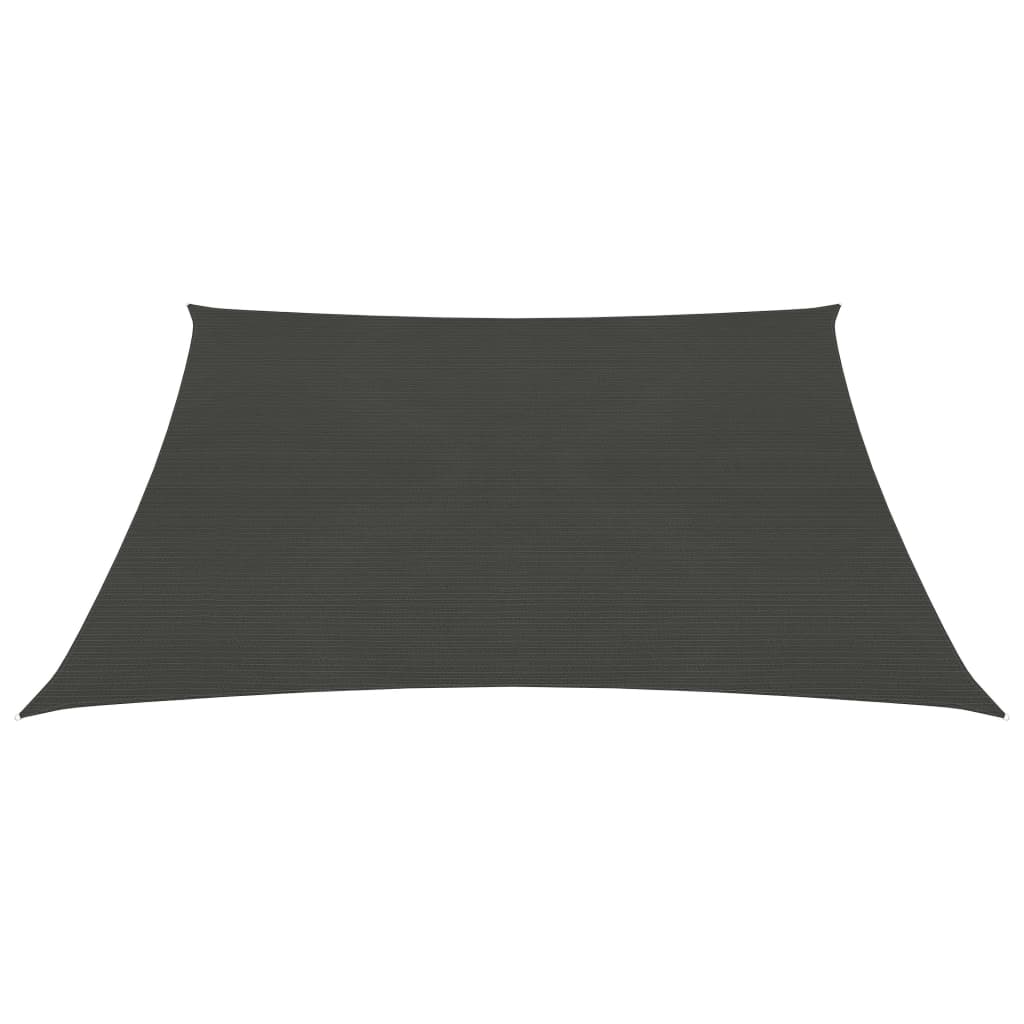 vidaXL Voile d'ombrage 160 g/m² Anthracite 3x3 m PEHD
