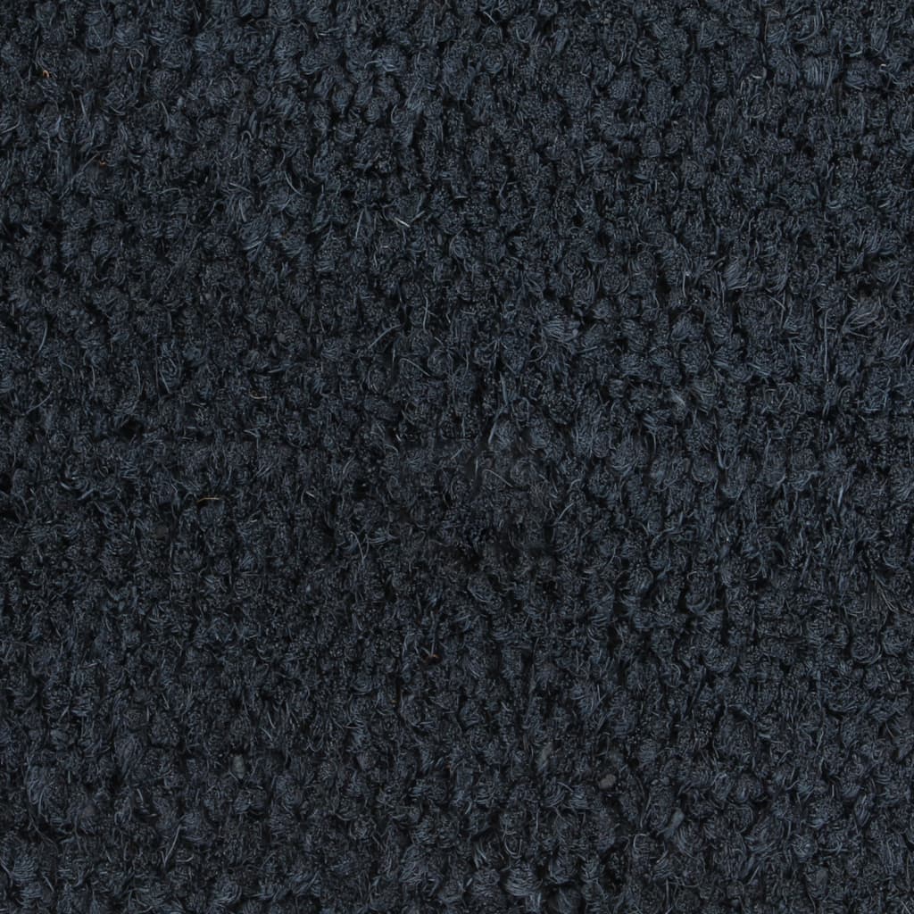 vidaXL Tapis de porte gris foncé 80x100 cm fibre de coco touffeté