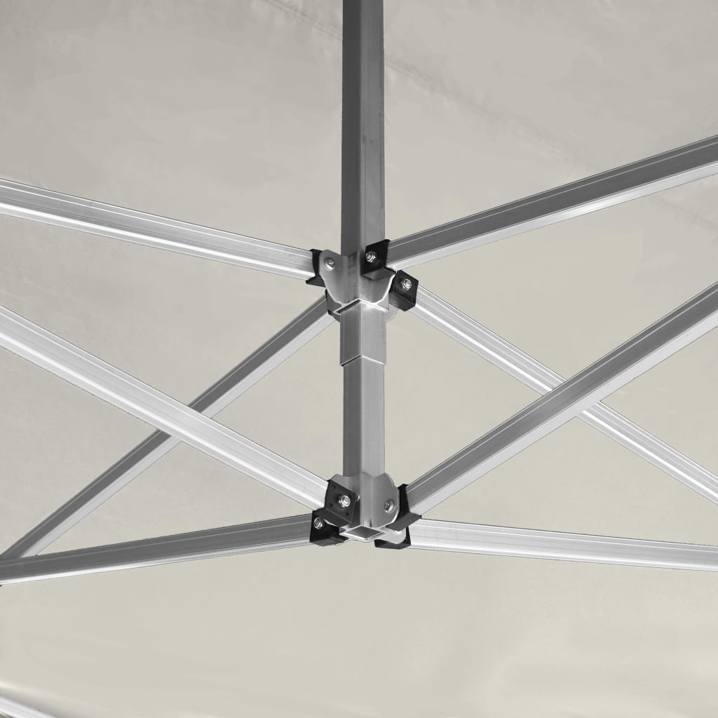 vidaXL Tente de réception pliable Aluminium 4,5x3 m Crème