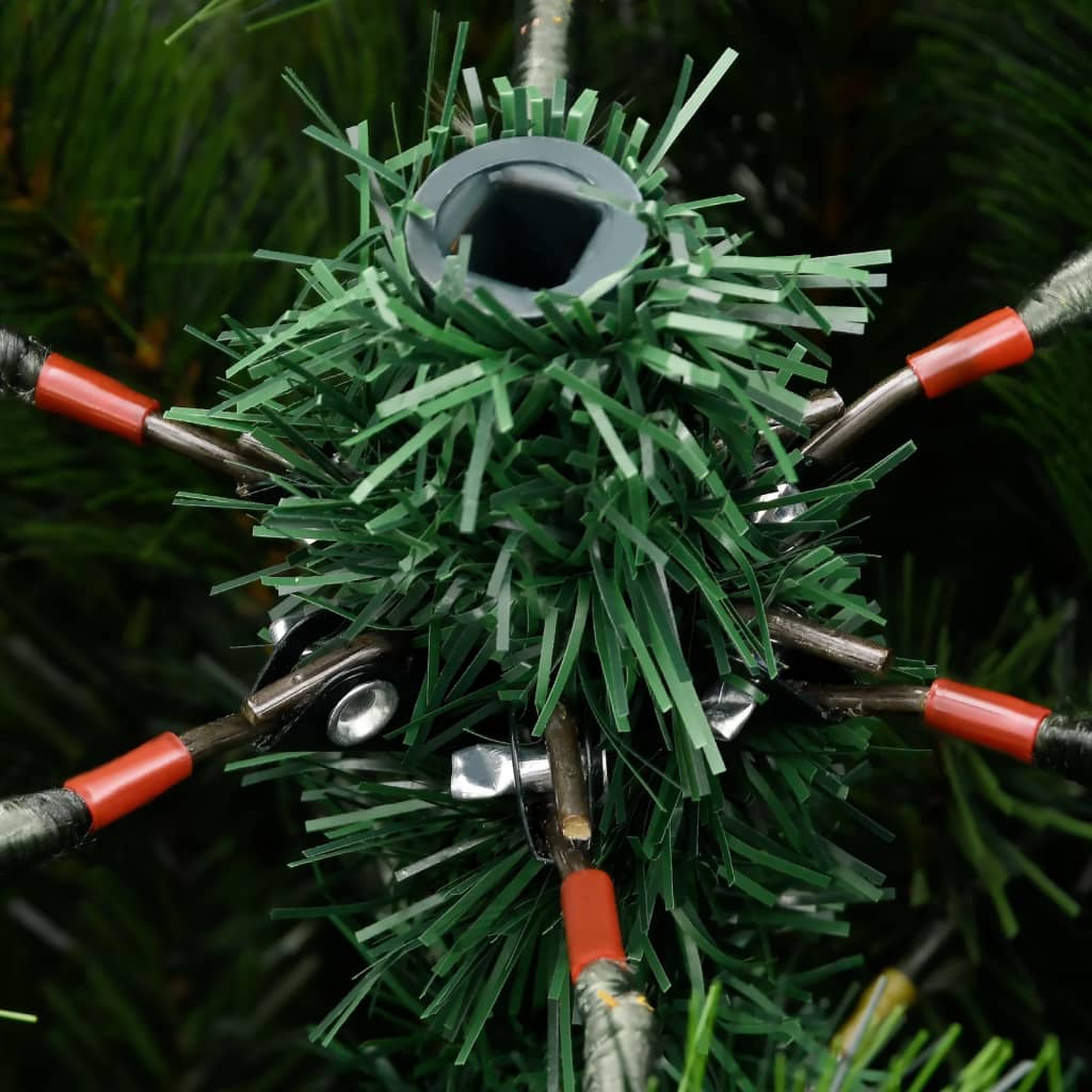 vidaXL Sapin de Noël artificiel à charnières avec neige floquée 150 cm