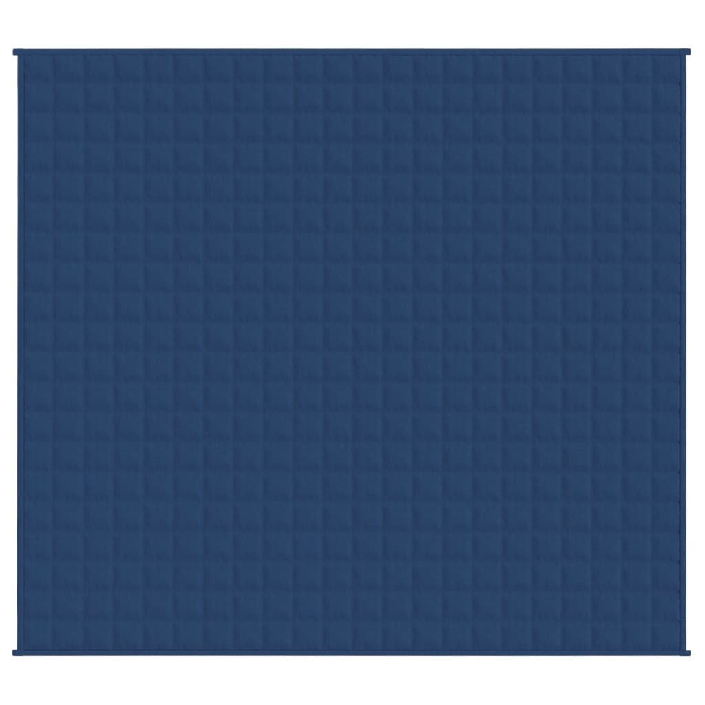 vidaXL Couverture lestée Bleu 220x235 cm 11 kg Tissu
