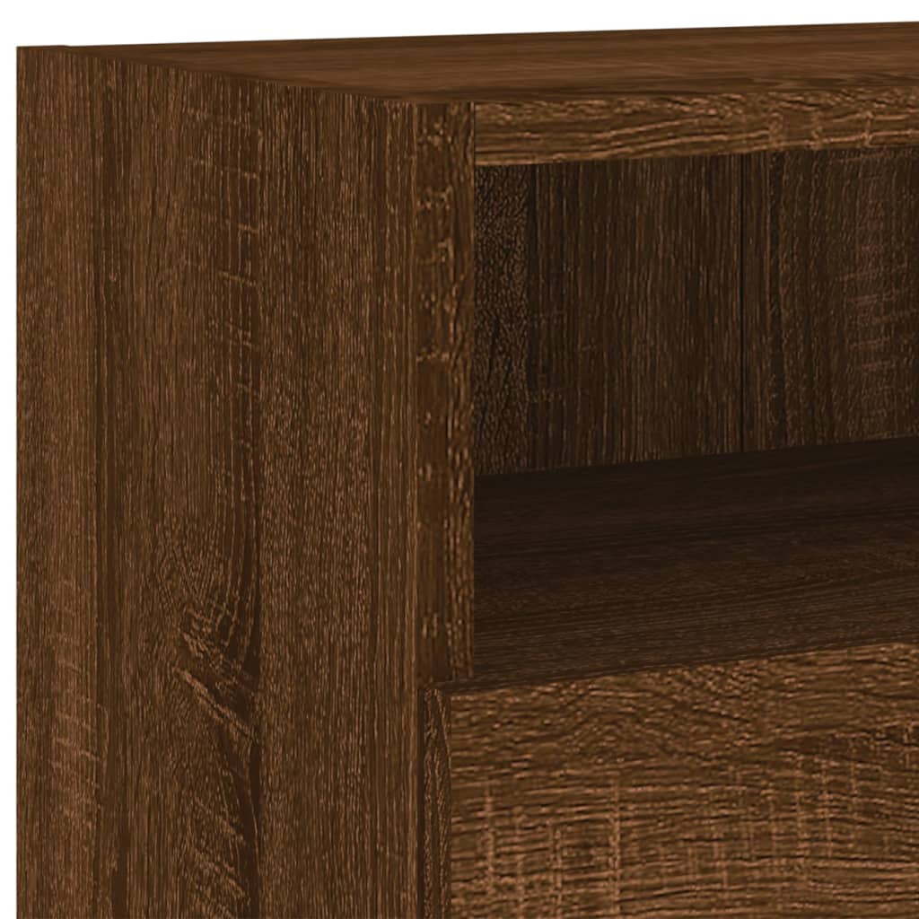 vidaXL Meubles TV muraux 2pcs chêne marron 100x30x30cm bois ingénierie