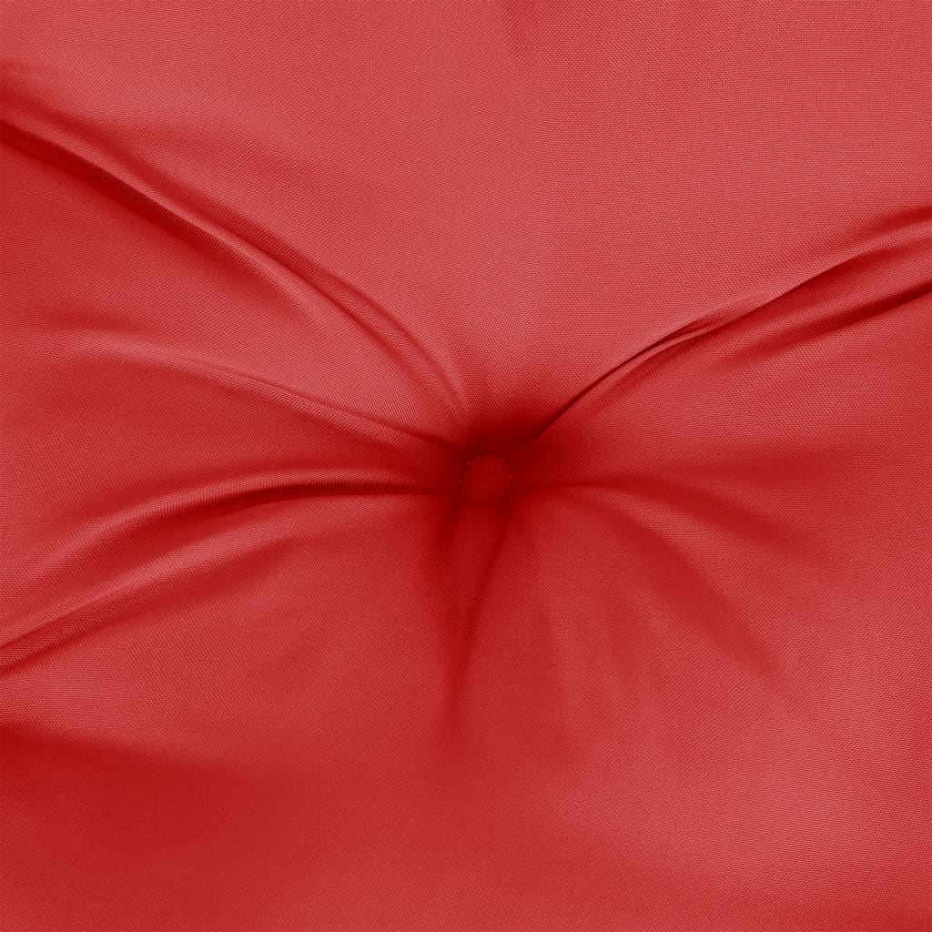 vidaXL Coussin de palette rouge 50x40x12 cm tissu