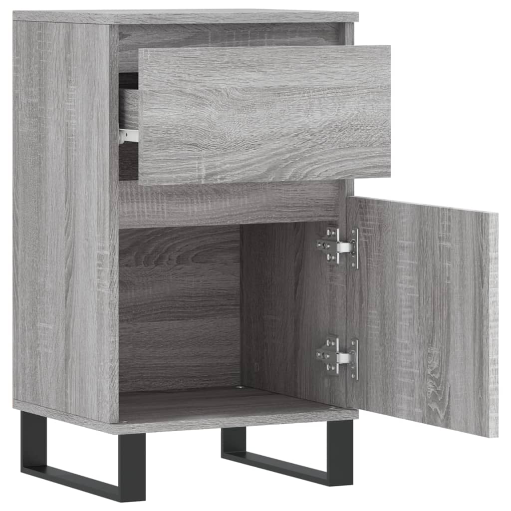 vidaXL Buffets 2 pcs sonoma gris 40x35x70 cm bois d'ingénierie