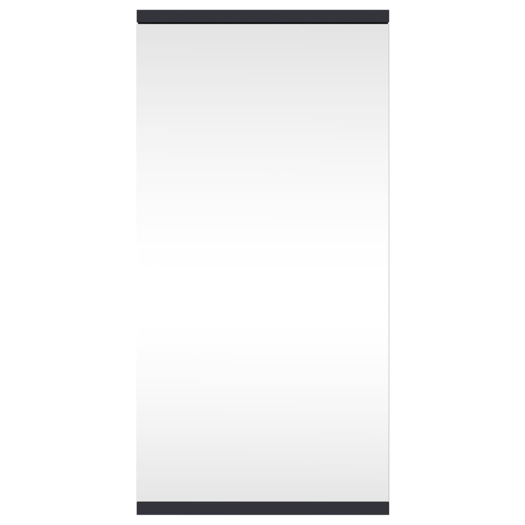 vidaXL Armoire de bain à miroir d'angle gris 30x24x60 cm