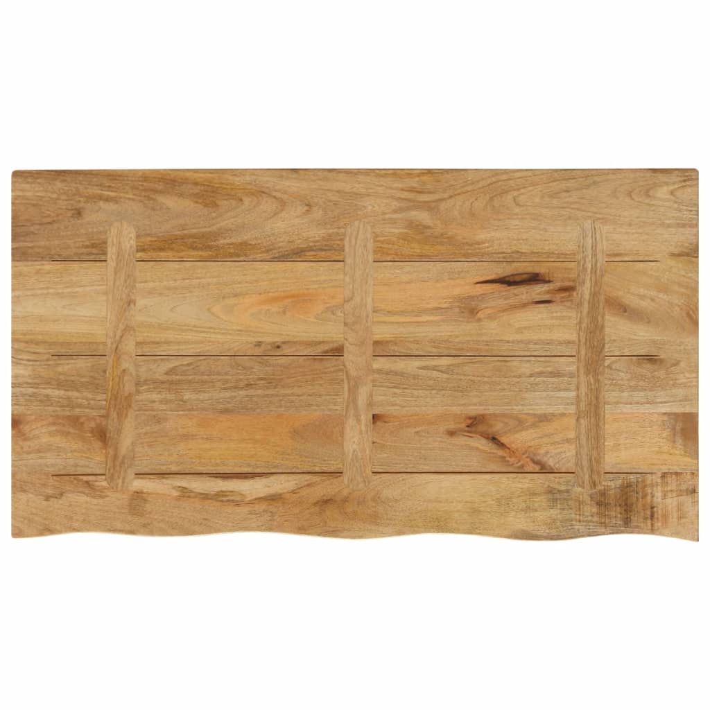 vidaXL Dessus de table 110x60x2,5cm bord vif bois massif manguier brut