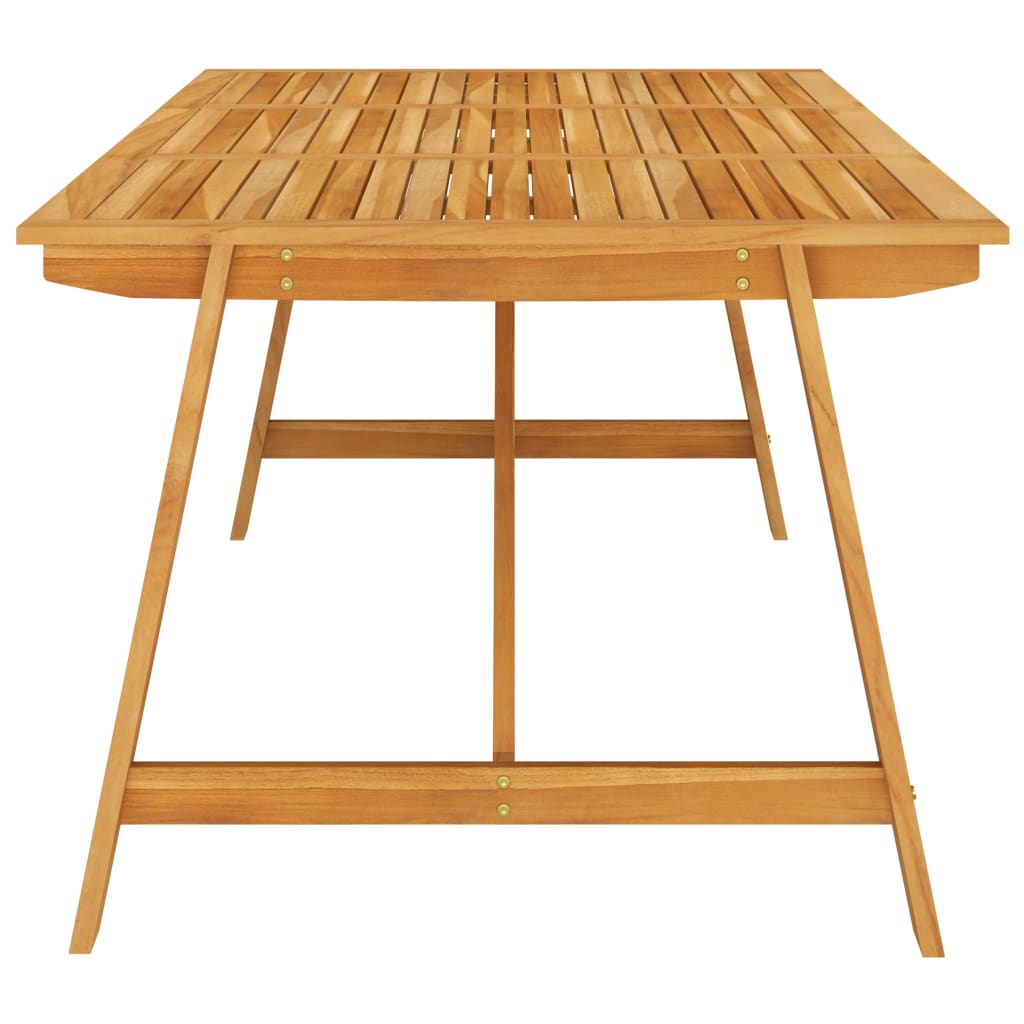 vidaXL Table à manger de jardin 206x100x74 cm Bois d'acacia massif