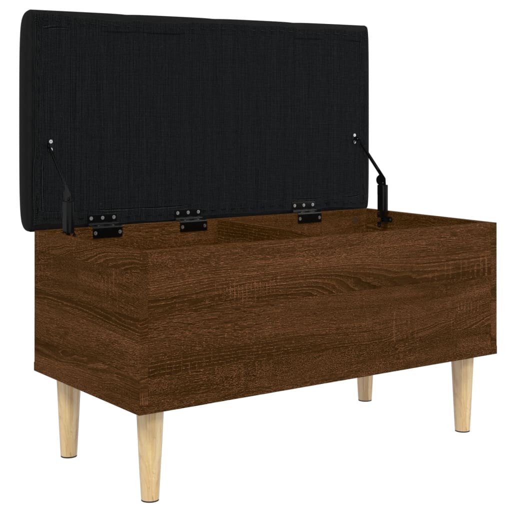 vidaXL Banc de rangement chêne marron 82x42x46 cm bois d'ingénierie