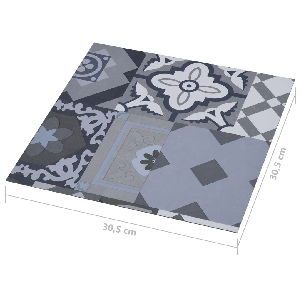 vidaXL Planches plancher autoadhésives 20 pcs PVC 1,86 m² Motif coloré