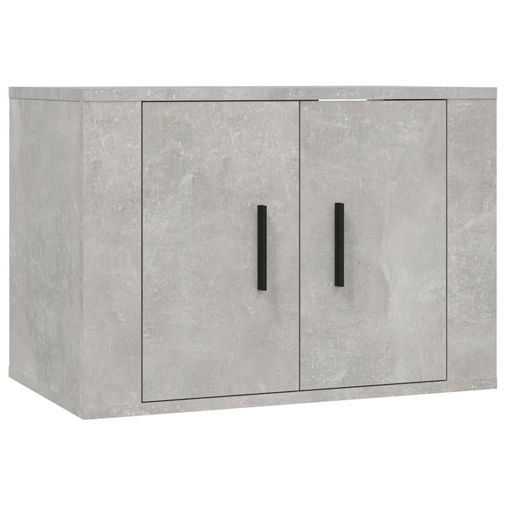 vidaXL Ensemble de meubles TV 4 pcs Gris béton Bois d'ingénierie