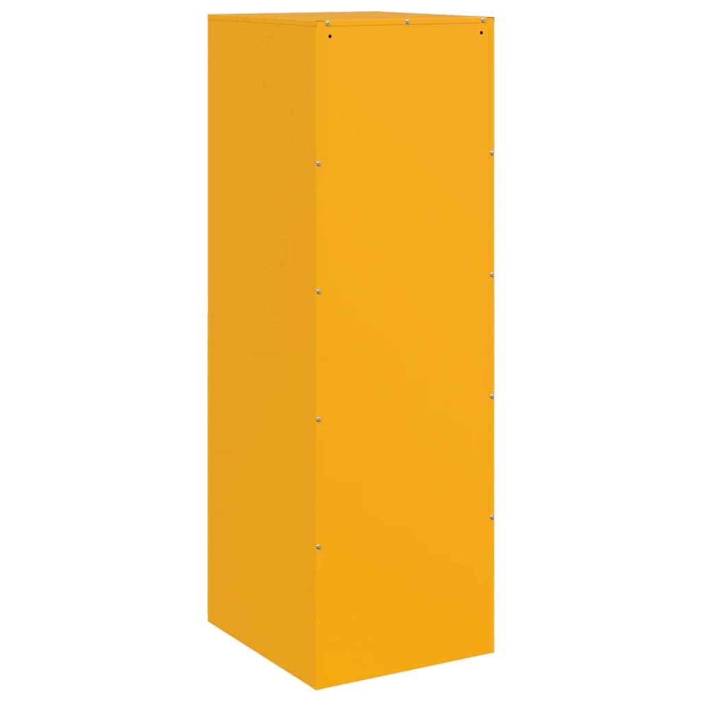 vidaXL Buffet jaune moutarde 34,5x39x107 cm acier