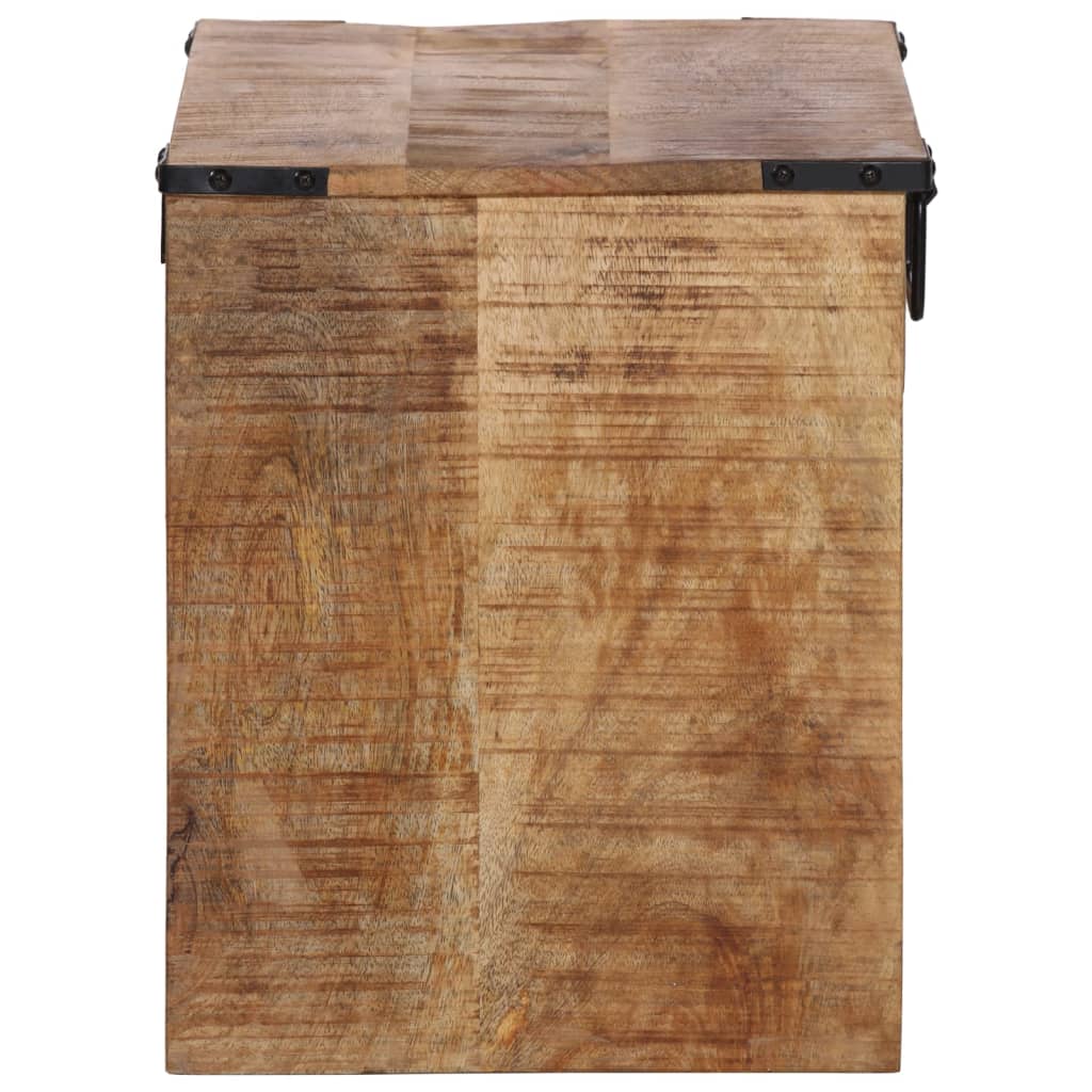 vidaXL Table de chevet 40x30x37 cm bois de manguier massif