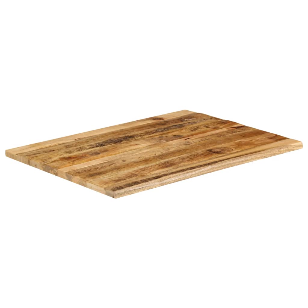 vidaXL Dessus de table 110x80x3,8cm bord vif bois massif manguier brut