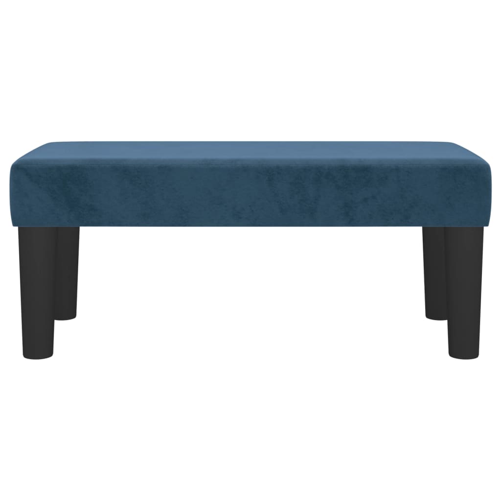 vidaXL Banc Bleu foncé 70x30x30 cm Velours