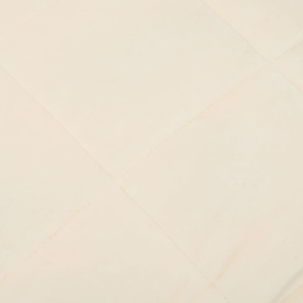 vidaXL Couverture lestée Crème clair 120x180 cm 9 kg Tissu