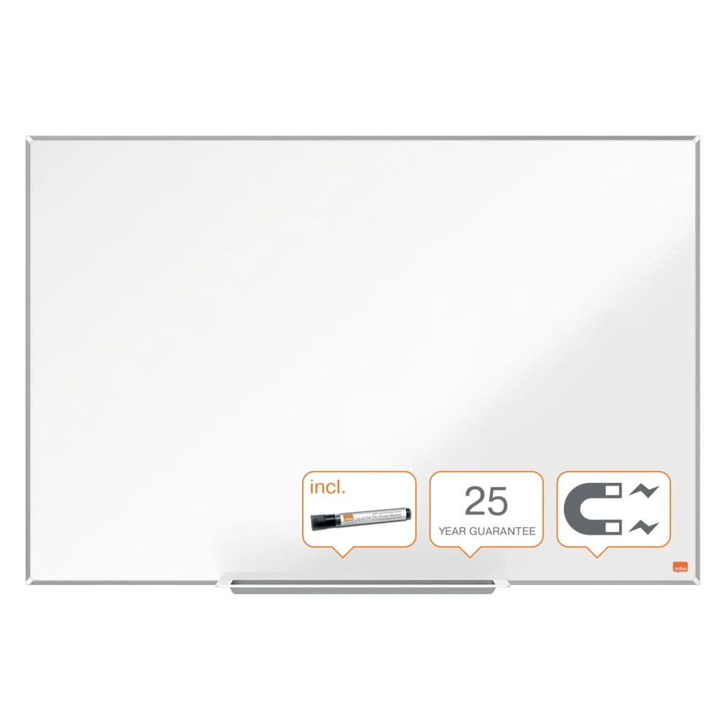 Nobo Tableau blanc magnétique Impression Pro Émail 90x60 cm