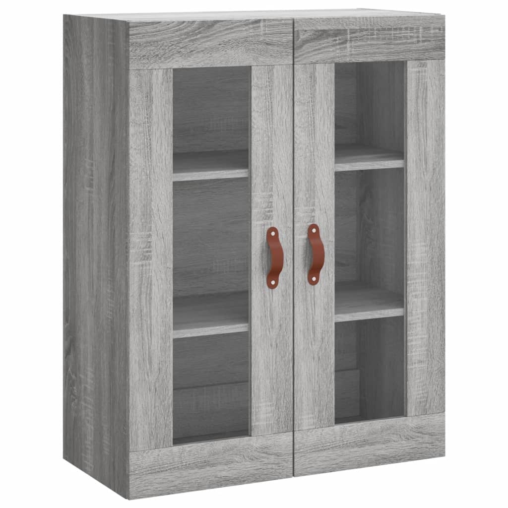 vidaXL Buffet haut Sonoma gris 69,5x34x180 cm Bois d'ingénierie