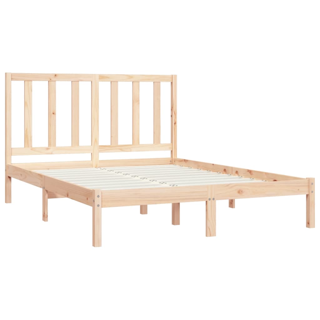 vidaXL Cadre de lit sans matelas bois massif de pin 140x200 cm