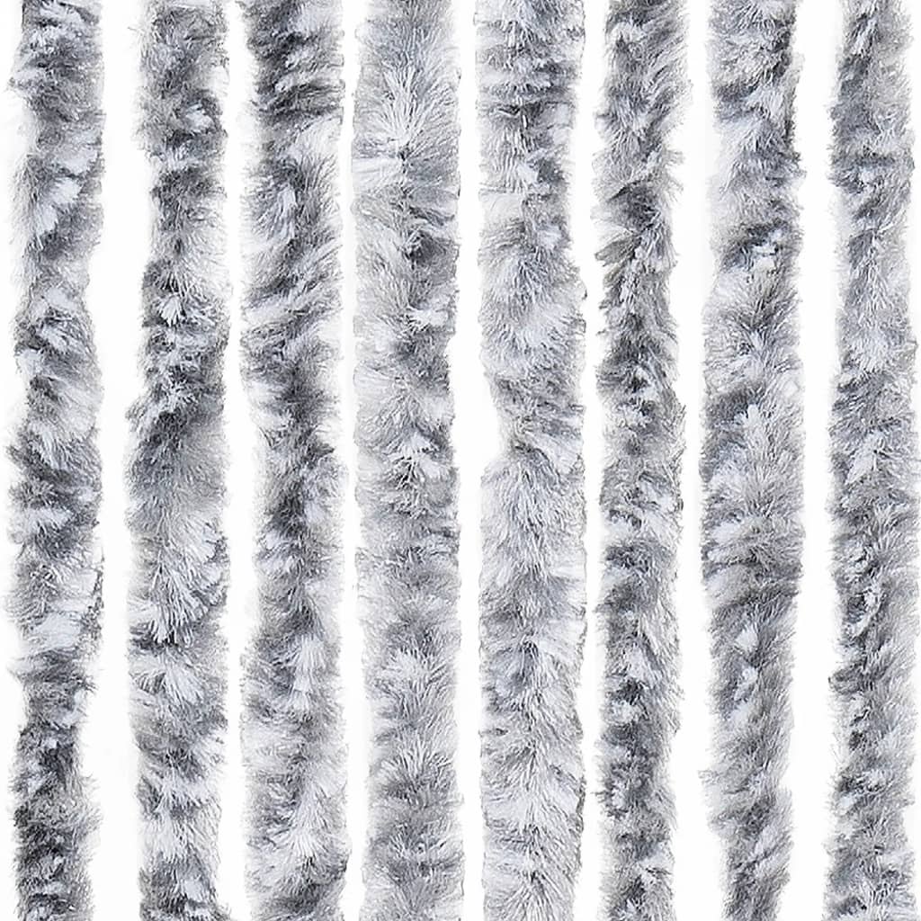 vidaXL Moustiquaire Blanc et gris 120x220 cm Chenille