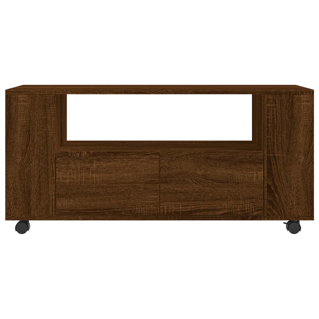 vidaXL Meuble TV chêne marron 102x34,5x43 cm bois d'ingénierie