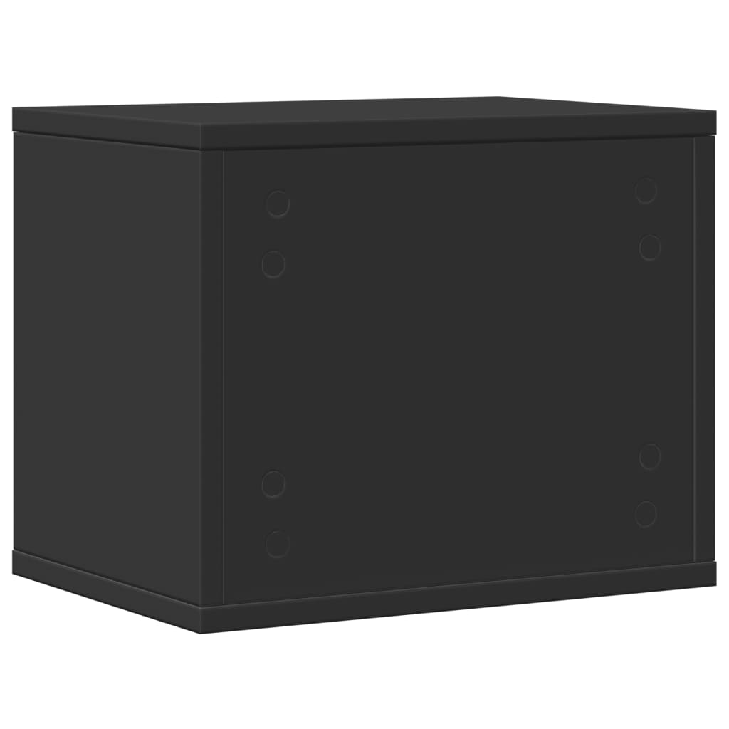 vidaXL Organisateur de bureau noir 36x26x29,5 cm bois d'ingénierie