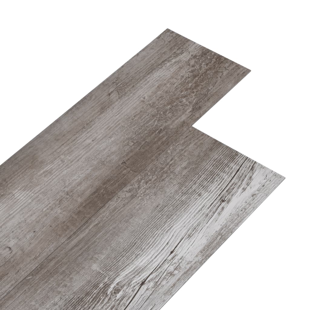 vidaXL Planches de plancher PVC 5,02m² 2mm Autoadhésif Marron bois mat
