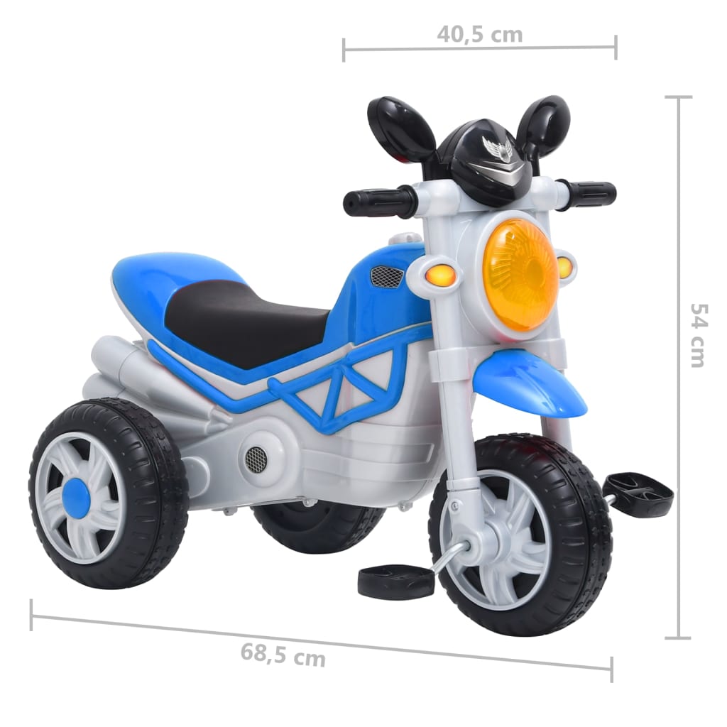 vidaXL Tricycle pour enfants Bleu