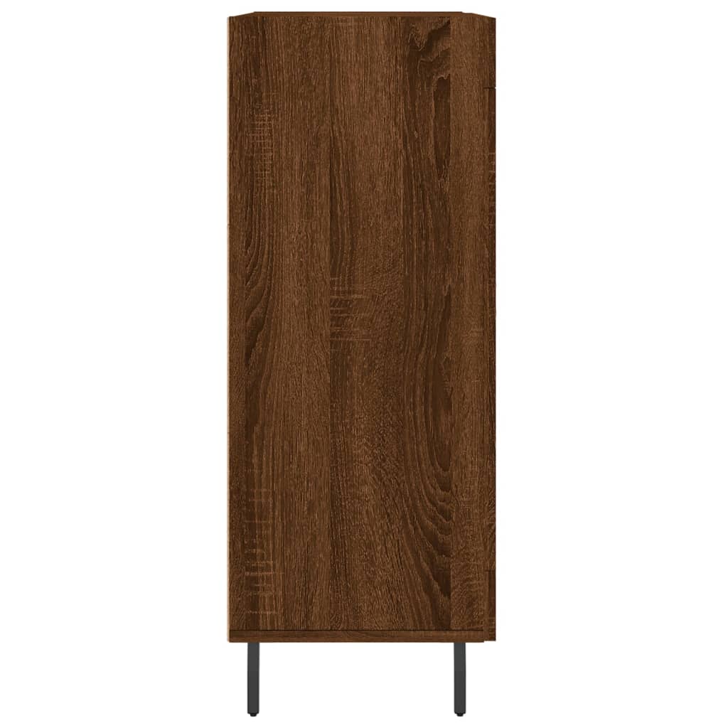 vidaXL Buffet chêne marron 69,5x34x90 cm bois d'ingénierie